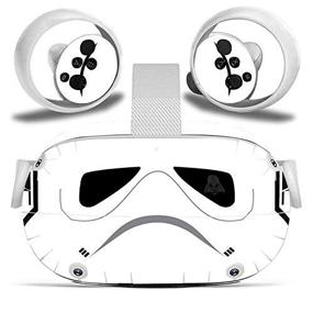 img 3 attached to 🎮 Enhance and Protect Your Oculus Quest 2 VR Experience with Black and White Vinyl Stickers for Headset and Controller