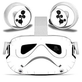 img 4 attached to 🎮 Enhance and Protect Your Oculus Quest 2 VR Experience with Black and White Vinyl Stickers for Headset and Controller