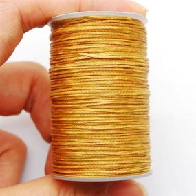 img 2 attached to 🧵 Polyester Leathercraft Small Waxed Thread: 0.8mm Thickness - Ideal for Leather Sewing