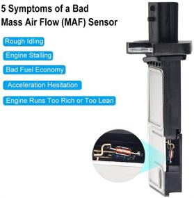 img 1 attached to 🚀 Датчик массового расхода воздуха JDMON MAF совместим с Nissan Infiniti Altima, G37, G35, Xterra, Sentra, Rogue - Замена 22680-7S000 - Высокое качество работы