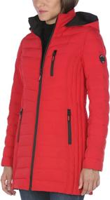 img 2 attached to 🧥 Nautica Midweight Stretch Puffer: Women's Coats, Jackets & Vests - Elite Comfort Collection