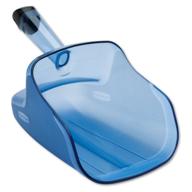 🧊 rubbermaid commercial hand-guard ice scoop: 74-ounce transparent blue - fg9f5000tblue логотип