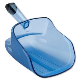 img 2 attached to 🧊 Rubbermaid Commercial Hand-Guard Ice Scoop: 74-Ounce Transparent Blue - FG9F5000TBLUE