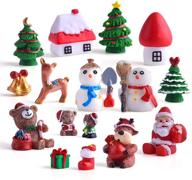 🎄 enchanting zealor christmas miniature ornaments kit: perfect dollhouse decoration for a snowy winter fairy garden logo