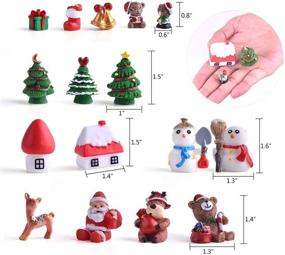 img 2 attached to 🎄 Enchanting Zealor Christmas Miniature Ornaments Kit: Perfect Dollhouse Decoration for a Snowy Winter Fairy Garden