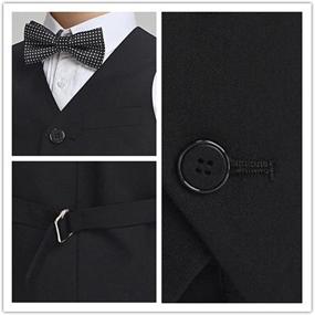 img 1 attached to Fankeshi Boys Button Formal Black