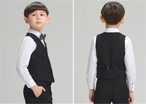 img 2 attached to Fankeshi Boys Button Formal Black