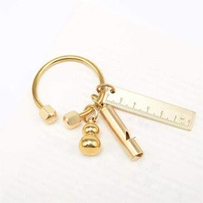 img 2 attached to Brass Keychain Circular Shape Holder