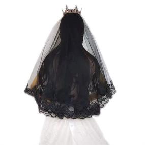 img 1 attached to Yalice Wedding Mantilla Headpieces Cathedral