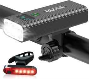 img 4 attached to 🚴 EBUYFIRE Bike Lights USB Rechargeable: 1200 Lumen Front & Back Bicycle Light Set with Power Bank Function