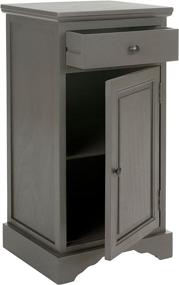 img 1 attached to 🗄️ Safavieh American Homes Collection Jett Cabinet, Grey: Functional and Stylish Storage Solution