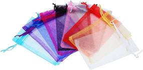 img 1 attached to Mudder Organza Drawstring Jewelry Multicolor