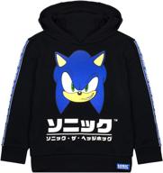 🦔 sonic the hedgehog boys hoodie: super-speed style and comfort! logo