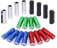 🔦 20-pack aluminum 6-led flashlights set by fastpro | includes lanyard and 60 aaa batteries | pre-installed логотип