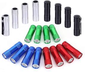 img 4 attached to 🔦 20-Pack Aluminum 6-LED Flashlights Set by FASTPRO | Includes Lanyard and 60 AAA Batteries | Pre-installed