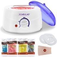 waxing kit with home wax warmer for hair removal – includes 4 pack hard wax beans for women and men. features wax heater and 10 pcs applicator sticks – ideal for bikini, brazilian, legs, armpit, and face logo