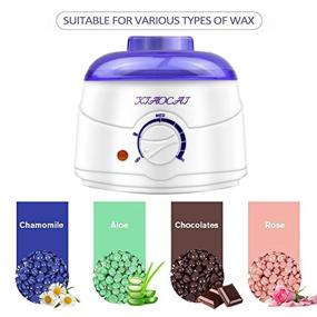 img 3 attached to Waxing Kit with Home Wax Warmer for Hair Removal – Includes 4 Pack Hard Wax Beans for Women and Men. Features Wax Heater and 10 pcs Applicator Sticks – Ideal for Bikini, Brazilian, Legs, Armpit, and Face