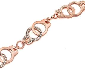 img 2 attached to ❤️ Trendy Bracelets: Love Heart Cross, Chinese Dragon, Horseshoe, Rose Gold Handcuffs - Bangle Cuff Gift for Mother's Day - LoEnMe Jewelry