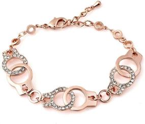 img 3 attached to ❤️ Trendy Bracelets: Love Heart Cross, Chinese Dragon, Horseshoe, Rose Gold Handcuffs - Bangle Cuff Gift for Mother's Day - LoEnMe Jewelry