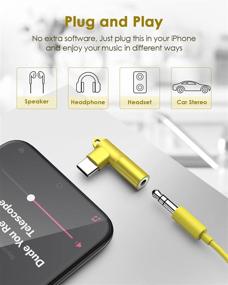 img 1 attached to 🔌 Адаптер Mangotek Type C to 3.5mm для Pixel 4 3 2 XL и Samsung Galaxy, USB C в Aux Dongle (Yellow)