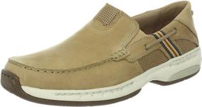 img 4 attached to Dunham Men's Windward Slip Brown Shoes: Ultimate Comfort and Style for Men