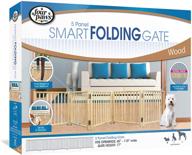 🐾 convenient and versatile: four paws folding panel gate for easy pet containment logo