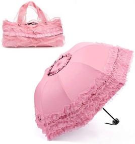 img 4 attached to 👑 Royal Shield: A Princess Windproof Umbrella with Ultraviolet Proof Protection