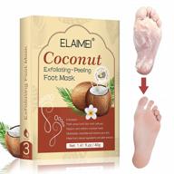 👣 revitalize your feet with foot peel mask 3 pack - exfoliating & peeling foot treatment for baby soft skin logo