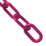 🟣 mr. chain 2-inch magenta plastic barrier chain - 25 feet length (50018-25) logo