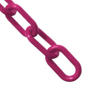 img 1 attached to 🟣 Mr. Chain 2-Inch Magenta Plastic Barrier Chain - 25 Feet Length (50018-25)