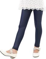 👖 stylish and comfortable: tulucky stretchy leather legging tag150 for girls' clothing logo