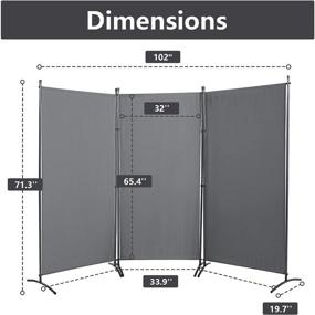 img 3 attached to JVVMNJLK Divider Portable Convenient Partition