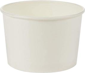 img 2 attached to 🍦 100-Piece Disposable Paper Ice Cream Sundae Cups - White 5-Ounce Bowls for Desserts, Yogurt & Party Supplies