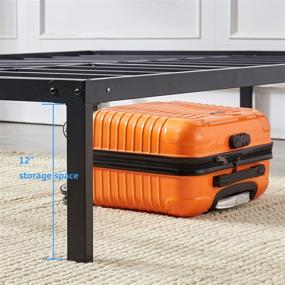 img 2 attached to 🛏️ Zizin Bed Frame Platform Base 14 Inch with Storage - Heavy Duty Metal Bed Frame for Full Size - Easy Assembly, Noise-Free & No Box Spring Needed