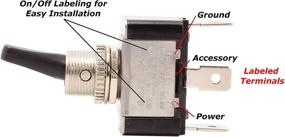 img 2 attached to Fastronix 20 Amp Green LED Toggle Switch Kit ON-OFF SPST