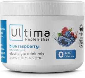 img 4 attached to 💧 Ultima Replenisher Electrolyte Hydration Powder: Blue Raspberry - Sugar-Free, 0 Calories, 0 Carbs - Gluten-Free, Keto-Friendly, Non-GMO, Vegan - With Magnesium, Potassium, Calcium - 30 Servings