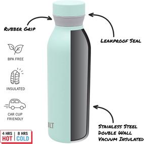 img 1 attached to 💧 BUILT Cascade Water Bottle Review: 18oz Black Bottle for Optimal Hydration