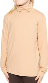 img 4 attached to Ultimate Comfort: Stretch Sleeve Turtleneck XXL Girls' Active Clothing