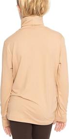 img 2 attached to Ultimate Comfort: Stretch Sleeve Turtleneck XXL Girls' Active Clothing