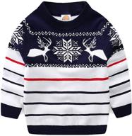 🎅 adorable littlespring little boys girls ugly christmas sweater: cozy crewneck knit cuteness! logo