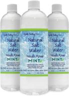 💦 15% off bundle deal: 3 pack of natural hand mined pink himalayan salt water rinse with mint logo