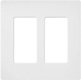 img 3 attached to 🏢 Lutron Claro 2 Gang Decorator Wallplate SC-2-SW Snow - Sleek and Stylish Solution for Your Wallplate Needs