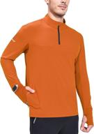 stay cool and comfortable with baleaf men's long sleeve running shirt: quick dry quarter zip pullover athletic workout logo