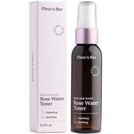 🌹 fleur & bee rosewater toner: natural, vegan & cruelty free mist for hydration - dermatologist tested facial toner for all skin types - rose and shine - 2 fl oz logo