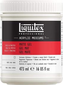 img 4 attached to Liquitex Professional Матовое гелеобразное средство, 16 унций: Улучшите своё искусство надежным матовым гелеобразным средством