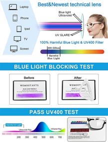 img 3 attached to 👓 WEMOOTANTS Cat Eye Blue Light Blocking Reading Glasses for Women - UV Filter Computer Readers 0 1.0 1.5 2.0 2.5 3.0 3.5