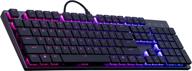 cooler master sk650 mechanical keyboard with cherry mx low profile switches & brushed aluminum design in black layout - full features логотип