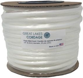 img 3 attached to 🪑 High-Quality Upholstery Plastic Foam Welt Cord Piping - 1/4" Size - 25 Yard Spool