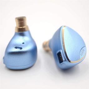 img 2 attached to 🎧 BQEYZ Spring1 Flagship HiFi Earbuds | Piezoelectric Dynamic Stereo In-Ear Monitors with Detachable Cable | Blue | Compatible with Smartphones, PC, Tablet