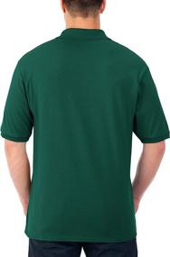 img 2 attached to 👕 Jerzees SpotShield Men's Stain Resistant Polo Shirts - Short & Long Sleeve